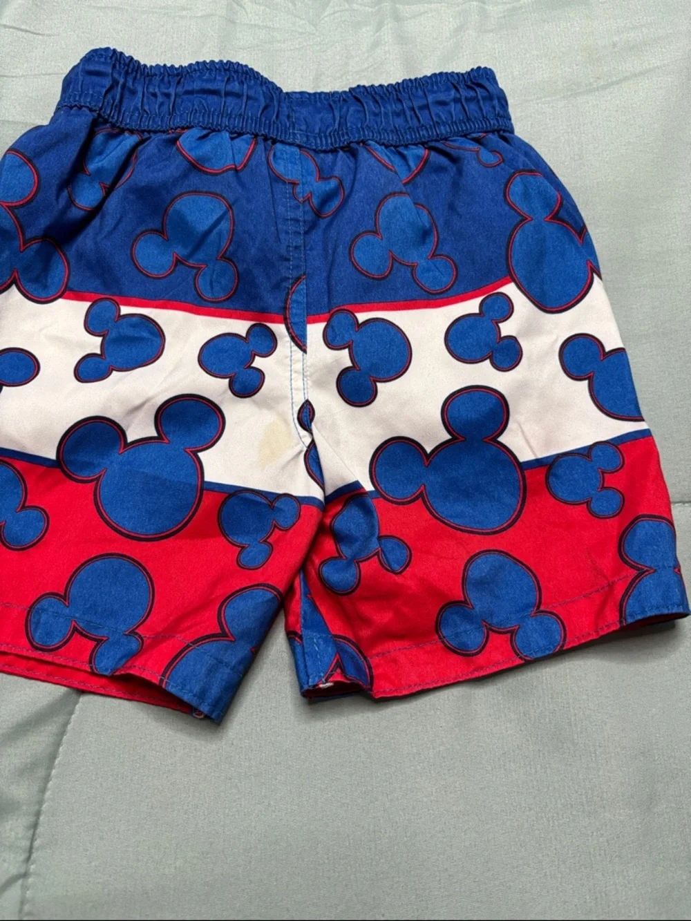 Disney Mickey Mouse Red, Blue, White & Yellow Swim Shorts